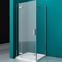 Душевой уголок BelBagno Kraft 120х80 KRAFT-AH-12-120/80-C-Cr-L профиль Хром стекло прозрачное KRAFT-AH-12-120/80-C-Cr-L