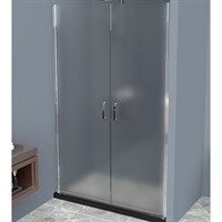 Душевая дверь BelBagno Uno 120 UNO-B-2-120-P-Cr профиль Хром стекло рифленое UNO-B-2-120-P-Cr