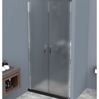 Душевая дверь BelBagno Uno 110 UNO-B-2-110-P-Cr профиль Хром стекло рифленое UNO-B-2-110-P-Cr