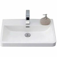 Раковина BelBagno Piramide 65 PIR-650-LVB Белая PIR-650-LVB