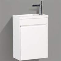 Тумба под раковину BelBagno Pietra Mini 46 R PIETRA MINI-460-1A-SO-BL-R подвесная Bianco Lucido PIETRA MINI-460-1A-SO-BL-R