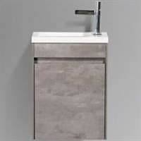 Тумба под раковину BelBagno Pietra Mini 46 L PIETRA MINI-460-1A-SO-SCM-L подвесная Stucco Cemento