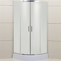 Душевой уголок BelBagno Uno 90х90 UNO-195-R-2-90-P-Cr профиль Хром стекло рифленое UNO-195-R-2-90-P-Cr