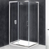 Душевой уголок BelBagno Uno 120х100 UNO-AH-1-120/100-C-Cr профиль Хром стекло прозрачное UNO-AH-1-120/100-C-Cr
