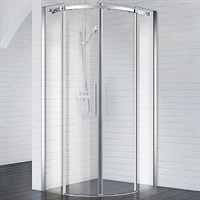 Душевой уголок BelBagno Acqua 80x80 ACQUA-R-2-80-C-Cr профиль Хром стекло прозрачное