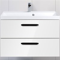 Тумба под раковину BelBagno Aurora 80 AURORA-800-2C-SO-BL подвесная Bianco Lucido AURORA-800-2C-SO-BL