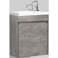 Тумба под раковину BelBagno Pietra Mini 46 PIETRA MINI-460-1A-SO-SCM-R подвесная Stucco Cemento PIETRA MINI-460-1A-SO-SCM-R