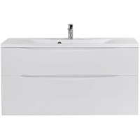 Тумба под раковину BelBagno Marino 120 MARINO-H60-1200-2C-SO-BL-P подвесная Bianco Lucido MARINO-H60-1200-2C-SO-BL-P