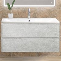 Тумба под раковину BelBagno ALBANO-1000-2C-SO-CVG подвесная Cemento Verona Grigio ALBANO-1000-2C-SO-CVG