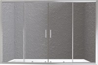 Шторка на ванну BelBagno Unique VF-2 180 UNIQUE-VF-2-150/180-140-P-Cr профиль Хром стекло рифленое UNIQUE-VF-2-150/180-140-P-Cr