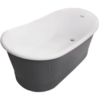 Акриловая ванна BelBagno BB32-CF36 168х90 Серая BB32-CF36