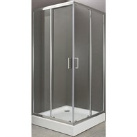 Душевой уголок BelBagno Uno A-2 95x95 профиль Хром стекло прозрачное UNO-A-2-95-C-Cr