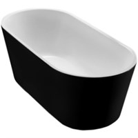 Акриловая ванна BelBagno BB71 Nero 170x80 Черная Белая BB71-1700-NERO