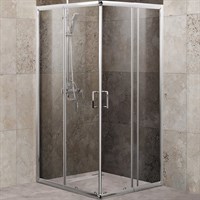 Душевой уголок BelBagno Unique 100х100 UNIQUE-A-2-85/100-C-Cr профиль Хром стекло прозрачное UNIQUE-A-2-85/100-C-Cr