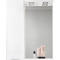 Зеркало со шкафом BelBagno MARINO-SPC-800/750-1A-BL-P-L 80 с подсветкой Bianco Lucido MARINO-SPC-800/750-1A-BL-P-L