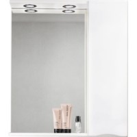Зеркало со шкафом BelBagno MARINO-SPC-700/750-1A-BL-P-R 70 с подсветкой Bianco Lucido MARINO-SPC-700/750-1A-BL-P-R