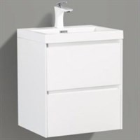 Тумба под раковину BelBagno Pietra Mini 50 PIETRA MINI-500-2C-SO-BL подвесная Bianco Lucido PIETRA MINI-500-2C-SO-BL