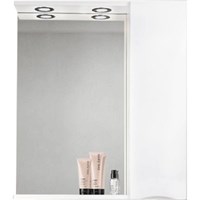 Зеркало со шкафом BelBagno MARINO-SPC-600/750-1A-BL-P-R 60 с подсветкой Bianco Lucido MARINO-SPC-600/750-1A-BL-P-R