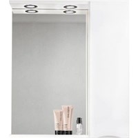 Зеркало со шкафом BelBagno MARINO-SPC-800/750-1A-BL-P-R 80 с подсветкой Bianco Lucido MARINO-SPC-800/750-1A-BL-P-R