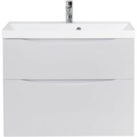 Тумба под раковину BelBagno Marino 70 MARINO-H60-700-2C-SO-BL-P подвесная Bianco Lucido MARINO-H60-700-2C-SO-BL-P
