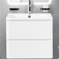 Тумба под раковину BelBagno ALBANO-600-2C-SO-BL подвесная Bianco Lucido ALBANO-600-2C-SO-BL