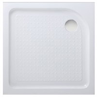 Акриловый поддон для душа BelBagno Tray 80x80x15 Белый  с антискользящим покрытием TRAY-BB-A-80-15-W