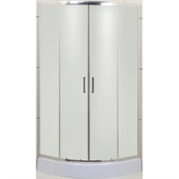 Душевой уголок BelBagno Uno R-2 80x80 UNO-R-2-80-M-Cr профиль Хром стекло матовое UNO-R-2-80-M-Cr