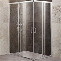 Душевой уголок BelBagno Unique 115х90 UNIQUE-AH-2-100/115-75/90-C-Cr профиль Хром стекло прозрачное UNIQUE-AH-2-100/115-75/90-C-Cr