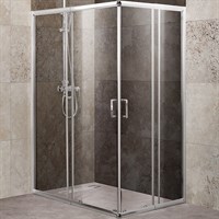 Душевой уголок BelBagno Unique 115х90 UNIQUE-AH-2-100/115-75/90-C-Cr профиль Хром стекло прозрачное