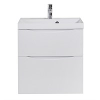 Тумба под раковину BelBagno Marino 90 MARINO-H60-900-2C-SO-BL-P подвесная Bianco Lucido MARINO-H60-900-2C-SO-BL-P