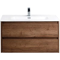 Тумба под раковину BelBagno KRAFT 39-800/390-2C-SO-RT подвесная Rovere Tabacco KRAFT 39-800/390-2C-SO-RT