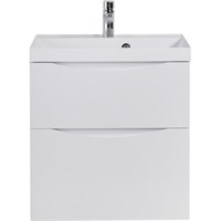 Тумба под раковину BelBagno Marino 60 MARINO-H60-600-2C-SO-BL-P подвесная Bianco Lucido