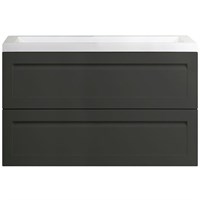 Тумба под раковину Art&Max AM-Platino-1000-2C-SO-GM подвесная Серый матовый AM-Platino-1000-2C-SO-GM