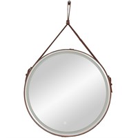 Зеркало Art&Max Milan AM-Mil-800-DS-F-Brown с подсветкой с сенсорным выключателем Коричневое AM-Mil-800-DS-F-Brown