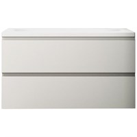 Тумба под раковину Art&Max AM-Bianchi-1000-2C-SO-BM подвесная Белый матовый AM-Bianchi-1000-2C-SO-BM