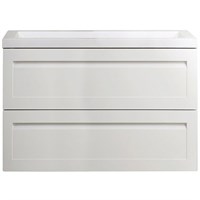 Тумба под раковину Art&Max AM-Platino-900-2C-SO-BM подвесная Белый матовый AM-Platino-900-2C-SO-BM