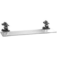 Стеклянная полка Art&Max Romantic AM-B-0813-T Серебро AM-B-0813-T