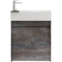 Тумба под раковину Art&Max Family-400-1D-SO-PE подвесная Бетон Экзотик Family-400-1D-SO-PE