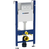 Инсталляция Geberit Duofix Delta UP100 458.124.21.1 для унитаза с клавишей смыва Хром 458.124.21.1