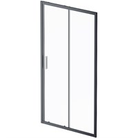 Душевая дверь AM.PM Gem Solo 110 W90G-110-1-195BT профиль, Черный матовый стекло прозрачное W90G-110-1-195BT
