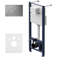 Инсталляция AM.PM Pro I012704.9031 для подвесного унитаза с клавишей смыва Никель матовый I012704.9031