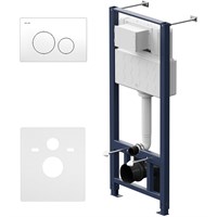 Инсталляция AM.PM Pro I012704.9001 для подвесного унитаза с клавишей смыва, Белый глянец I012704.9001