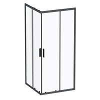 Душевой уголок AM.PM Gem S 90х90 W93G-403-090BT профиль, Черный матовый стекло прозрачное W93G-403-090BT