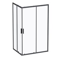 Душевой уголок AM.PM Gem S 120х90 W93G-404-120290-BT профиль, Черный матовый стекло прозрачное W93G-404-120290-BT