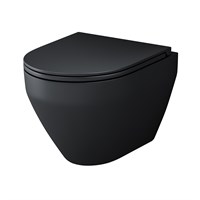 Унитаз AM.PM Spirit V2.0 C701700MBSC подвесной, Черный матовый с сиденьем микролифт C701700MBSC