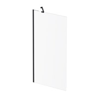 Шторка на ванну AM.PM Gem 80 W90BS-080-140BT профиль, Черный матовый стекло прозрачное W90BS-080-140BT