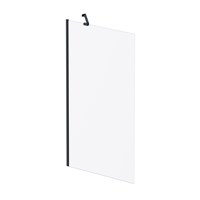 Шторка на ванну AM.PM Gem 80 W90BS-080-140BM профиль, Черный матовый стекло матовое W90BS-080-140BM