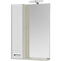 Зеркальный шкаф Aquaton Бекка PRO 60 белый, дуб сомерсет 1A214602BAC20 1A214602BAC20