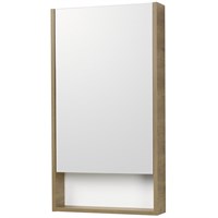 Зеркальный шкаф Aquaton Сканди 45 белый, дуб рустикальный 1A252002SDZ90 1A252002SDZ90