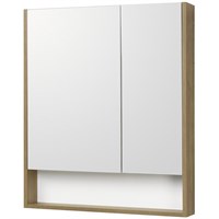 Зеркальный шкаф Aquaton Сканди 70 белый, дуб рустикальный 1A252202SDZ90 1A252202SDZ90